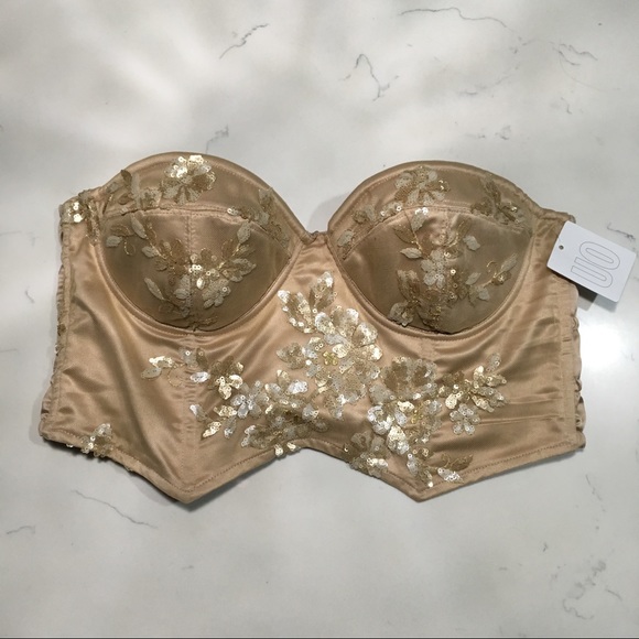 Urban Outfitters Other - Urban Outfitters | “Aja” Sequin Floral Bustier